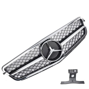 GRILL MERCEDES W204 W204 BLACK CHROME C63 LOOK AMG