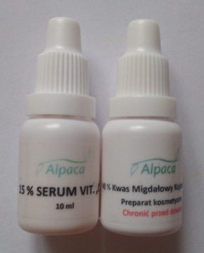 KWAS MIGDAŁOWY + KOJOWY + SERUM Vit. C 10 ml 40 %