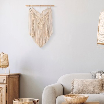 Ловец снов БОХО МАКРАМЕ НАСТЕННАЯ ПОДВЕСКА БОХО БОЛЬШАЯ 99 см