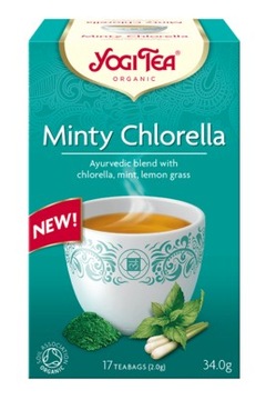 HERBATA YOGI TEA MINTY CHLORELLA TOREBKI 30,6G