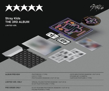 CD Stray Kids 5 STAR, 3-й альбом, 1 специальная фотокарточка