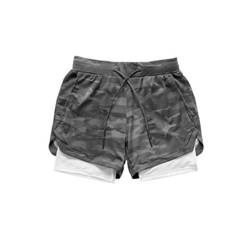 2022 Running Gym Men 2 in 1 Sports Jogging Shorts