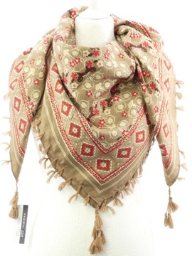 NORWESKA WZORZYSTA CHUSTA NA RAMIONA FRĘDZLE