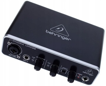USB-ИНТЕРФЕЙС BEHRINGER UMC 22 С ПРЕДУСИЛИТЕЛЕМ MIDAS