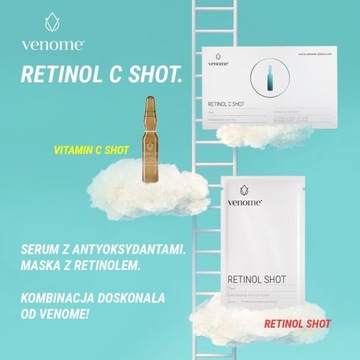 Venome RETINOL C SHOT - 2 процедуры (2х2мл + 2х5мл) Омолаживающий пилинг