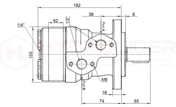 SILNIK HYDRAULICZNY BMR 315 O2W25 HYDROLIDER