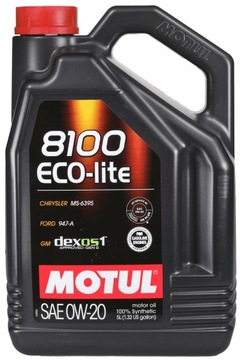 Olej syntetyczny Motul 8100 Eco-lite 5 l 0W-20