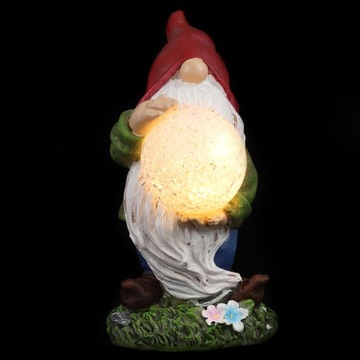 OGRODOWA STATUA GNOME DEKORACYJNA LAMPA DO TRAWNIKA