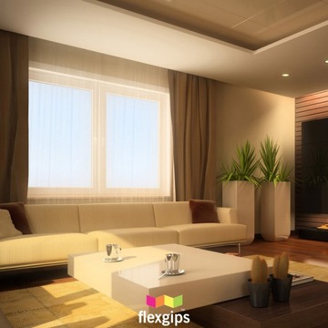 ПОДВЕСНАЯ ПОТОЛОЧНАЯ ПОЛКА LED GYP КАРДИНА 120СМ