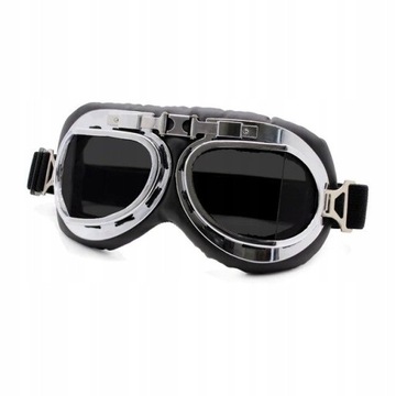 GOGLE Motocyklowe RETRO Na MOTOR Do KASKU Okulary
