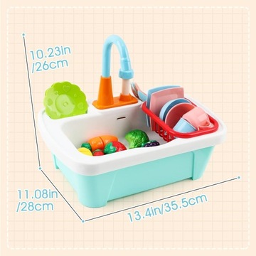 Кухонная мойка, набор игрушек с циркуляцией воды,