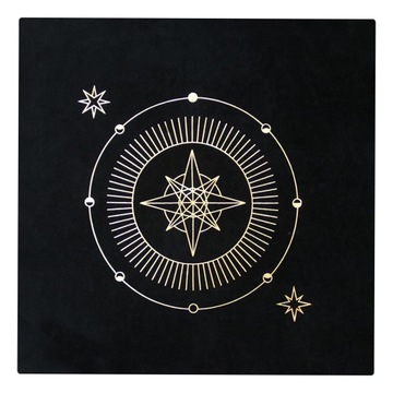 Kwadratowy obrus Tarota 20x20 cali Astrologia Duchowy styl 5