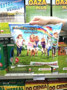 TRAWA TRAWNIK NASIONA REKREACYJNA ,POWOLNY ODROST 50 m2