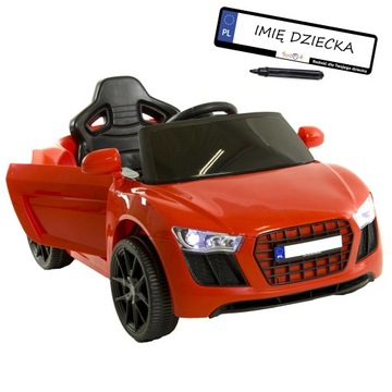 Cabrio AUTO na akumulator DLA DZIECI + PILOT + LED