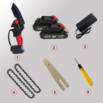 АККУМУЛЯТОРНАЯ ЦЕПНАЯ ПИЛА МОЩНАЯ ПИЛА 6 ДЮЙМОВ, РУЧНАЯ ПИЛА НА АККУМУЛЯТОРЕ 2x 21 В