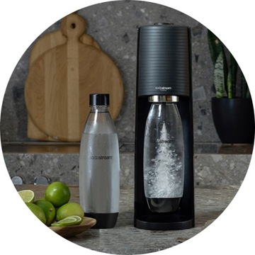 Бутылка Soda Stream FUSE x2 1л, большая, ЧЕРНЫЙ набор