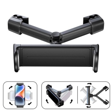 Подголовник автомобиля, заднее сиденье, смартфон, держатель планшета, сплошной