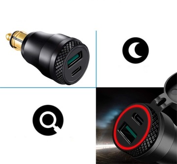 Адаптер PD 3.0 USB C для мотоцикла BMW DIN Hella EU