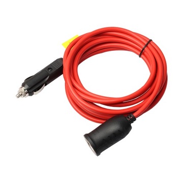 12V 12 Foot Heavy Duty Extension Cord with Cigarette Lighter Plug Socket