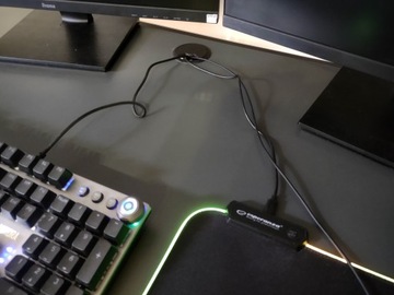 ИГРОВОЙ СТОЛ RGB LED 138x68 ГРАФИТ