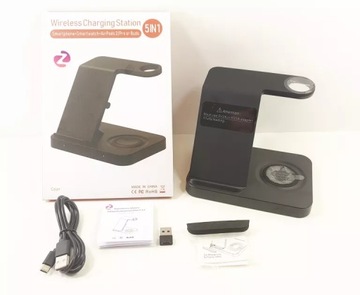 УНИВЕРСАЛЬНОЕ БЕСПРОВОДНОЕ ЗАРЯДНОЕ УСТРОЙСТВО 5 В 1 APPLE SAMSUNG 15 Вт