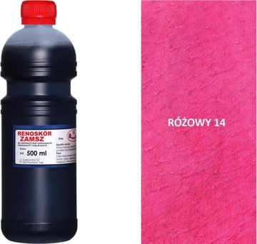 ROŻOWA FARBA DO WELUROWEJ KIEROWNICY KANAPY 500 ML