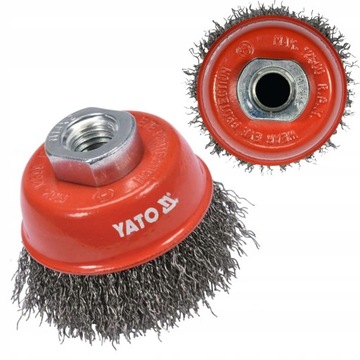 YATO SZCZOTKA DOCZOŁOWA 65MM M14 INOX SZLIFIERKĘ