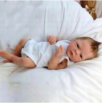 Reborn Baby Pełna Silikonowa Chłopcy 46cm Cokela