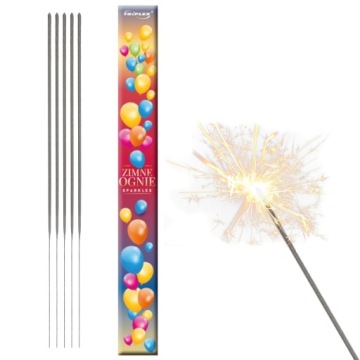 ZIMNE OGNIE 40 cm 5 sztuk WESELNE ŚLUB WESELE