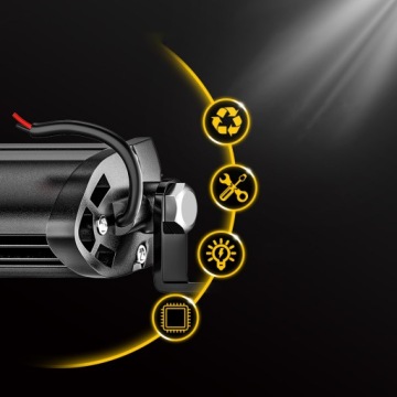 2 автомобиля СИД мини одиночный ряд COB 9W светлые бары