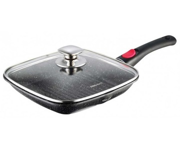 GRILLOWA PATELNIA GRANITOWA 24cm KINGHOFF KH-1510 ODPINANY UCHWYT -