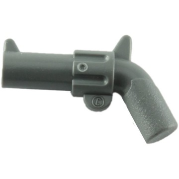 LEGO Kowboj Broń Pistolet Rewolwer Ciemny Szary 30132