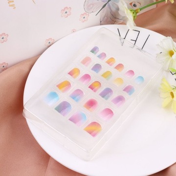 NAKLEJKI NA PAZNOKCIE DLA DZIECI SZTUCZNE PAZNOKCIE KARTONOWE