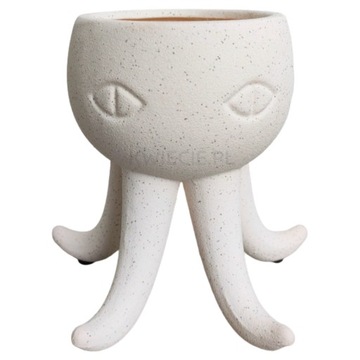 Osłonka CERAMICZNA Ośmiornica Biała Piasek 11,5 cm