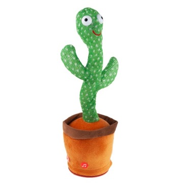 КАКТУС ПОЕТ ТАНЕЦ СВЕТОДИОД ПОВТОРЯЕТ ИГРУШКУ ВЕСЕЛУЮ ВЕЧЕРИНКУ СВЕТЯЩУЮСЯ