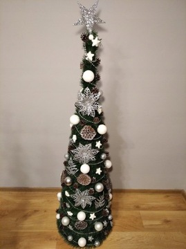 Елка КОНУС со светодиодным декором и ЛЕНТОЙ 50 см.