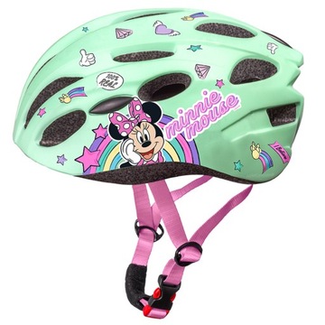 KASK ROWEROWY DZIECIĘCY SPORTOWY REGULOWANY IN-MOLD M 52-56cm MINNIE