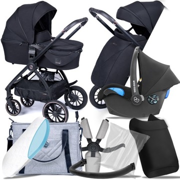 WÓZEK 3W1 ZOKKY NUVO BLACK, MAXI-COSI CITI 0-13 KG
