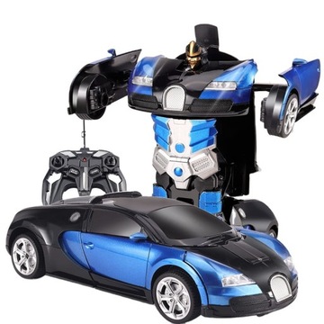 SAMOCHÓD ZDALNIE STEROWANY AUTO RC ROBOT TRANSFORMACJA Bugatti PILOT