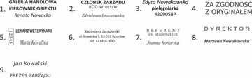 Pieczątka KIESZONKOWA COLOP do 4 wersów IMIENNA LEKARSKA kolory + ZAWIESZKA