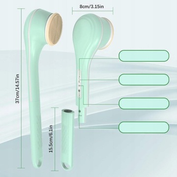 ЭЛЕКТРИЧЕСКАЯ ВРАЩАЮЩАЯСЯ ЩЕТКА ДЛЯ МЫТЬЯ СПИНЫ МАССАЖЕР ВАННА ПИЛИНГ НОГ