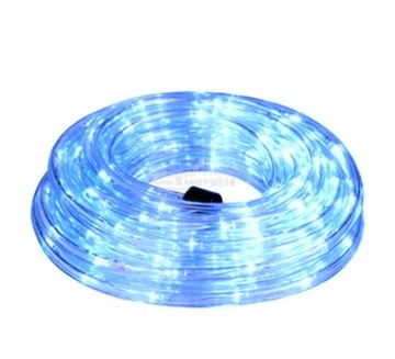 Wąż świetlny LED ozdoba świąteczna 102L NIEBIESKA