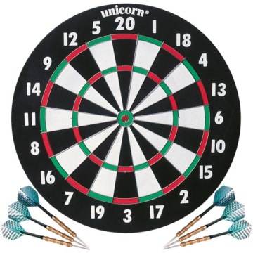 TARCZA DO DARTA DO GRY W RZUTKI UNICORN + RZUTKI