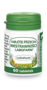 Tabletki przeciw niestrawności, 60 tabletek