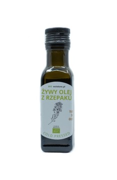 Olej Rzepakowy Bio 100ml - Ręcznie Tłoczony, Nierafinowany Skarb Natury