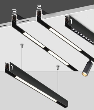 Светодиодная шина освещения, магнитная полоса, 2м