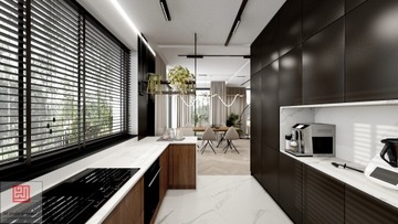 PROJEKT WNĘTRZ wizualizacje KUCHNIA ŁAZIENKA SALON