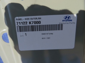 HYUNDAI I10 III 2020 SLOUPEK PRÁH PRAVÝ 71122-K7000