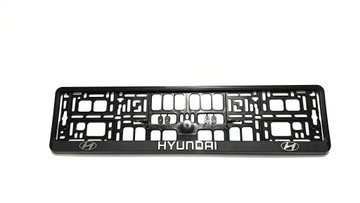 RAMKA TABLICY REJESTRACYJNEJ NAPIS HYUNDAI CHROM
