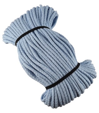 Sznurek Bawełniany 5mm Błękitny ARIADNA